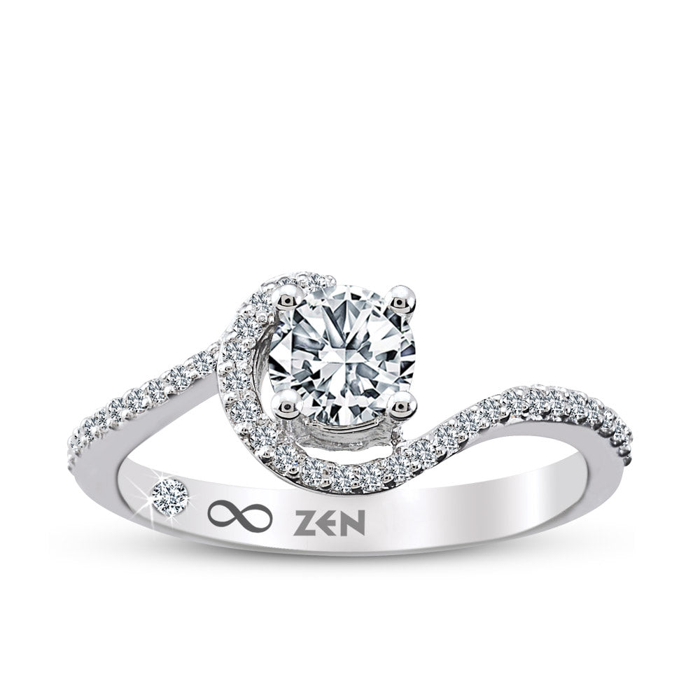 Modern Diamond Engagement Ring