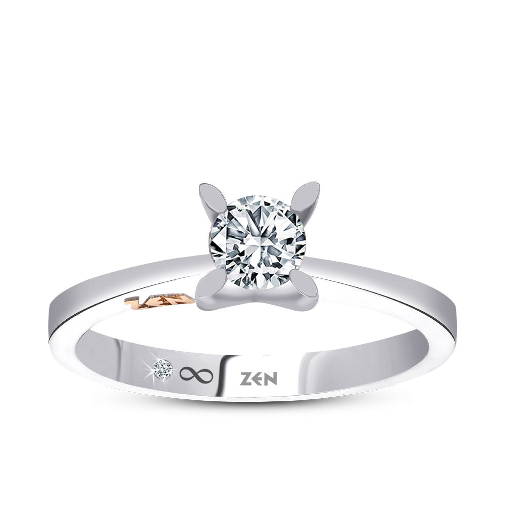 Solitaire Diamond Engagement Ring