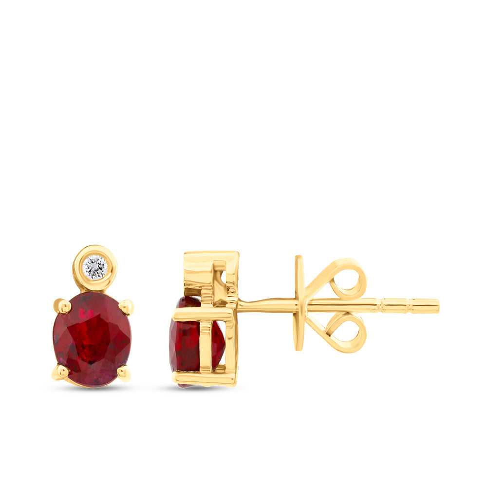 Ruby Stud Earrings