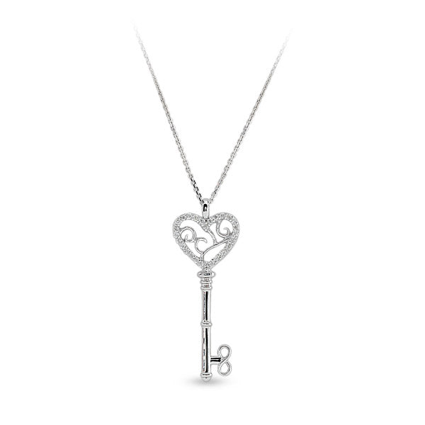 Luck Key Diamond Necklace