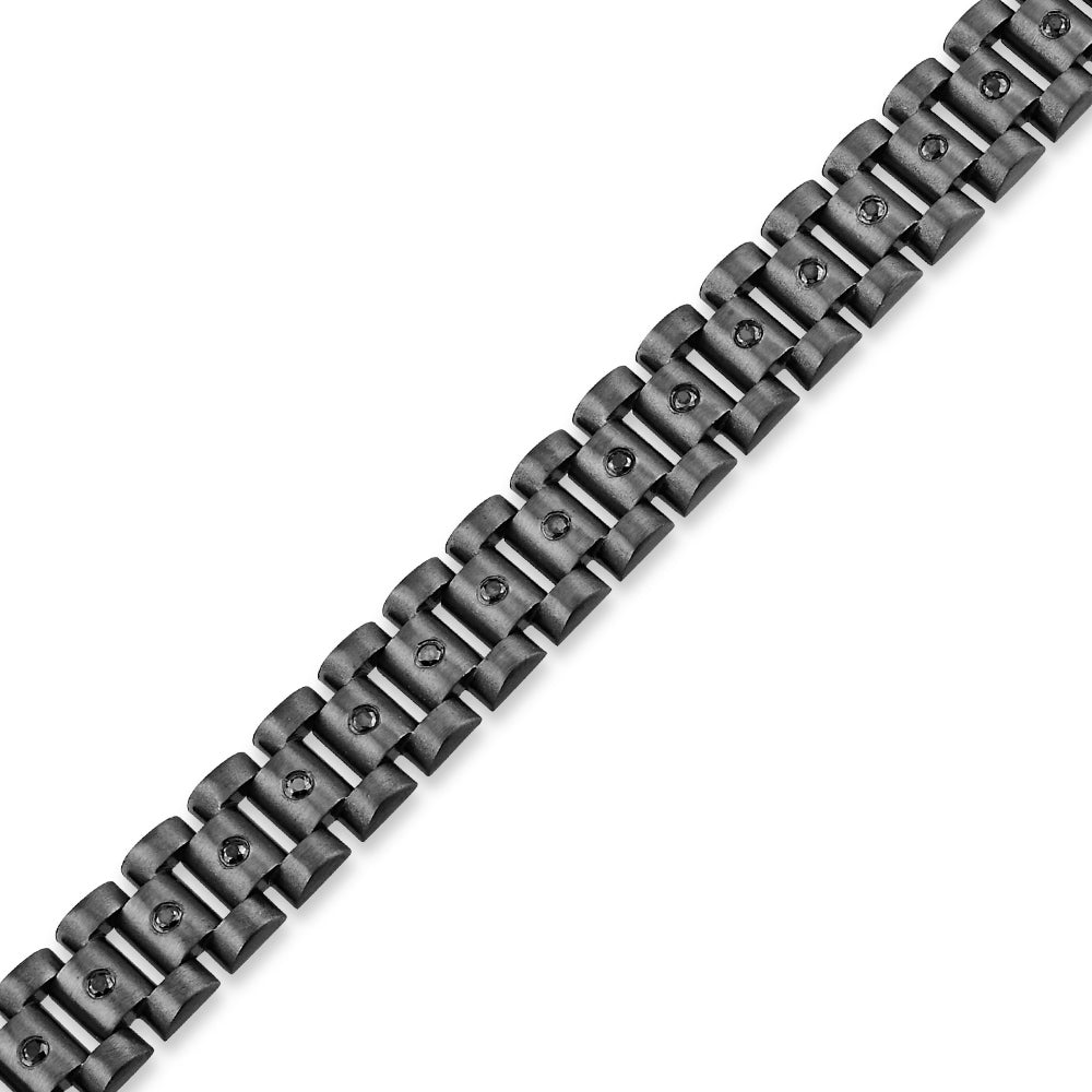 Silver Men Diamond Bracelet