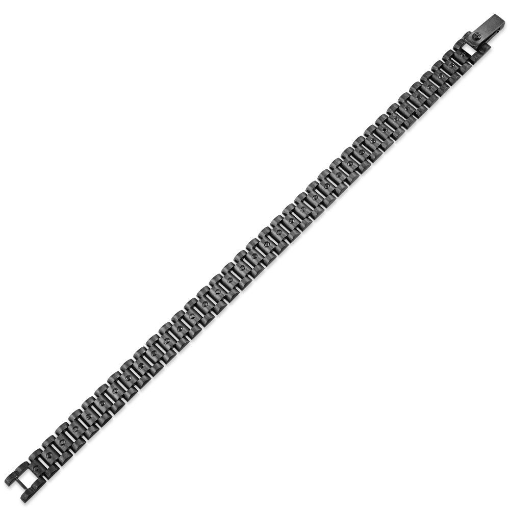 Silver Men Diamond Bracelet