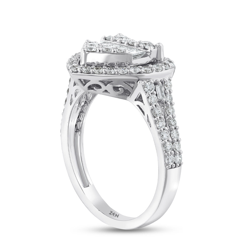 Heart Diamond Ring