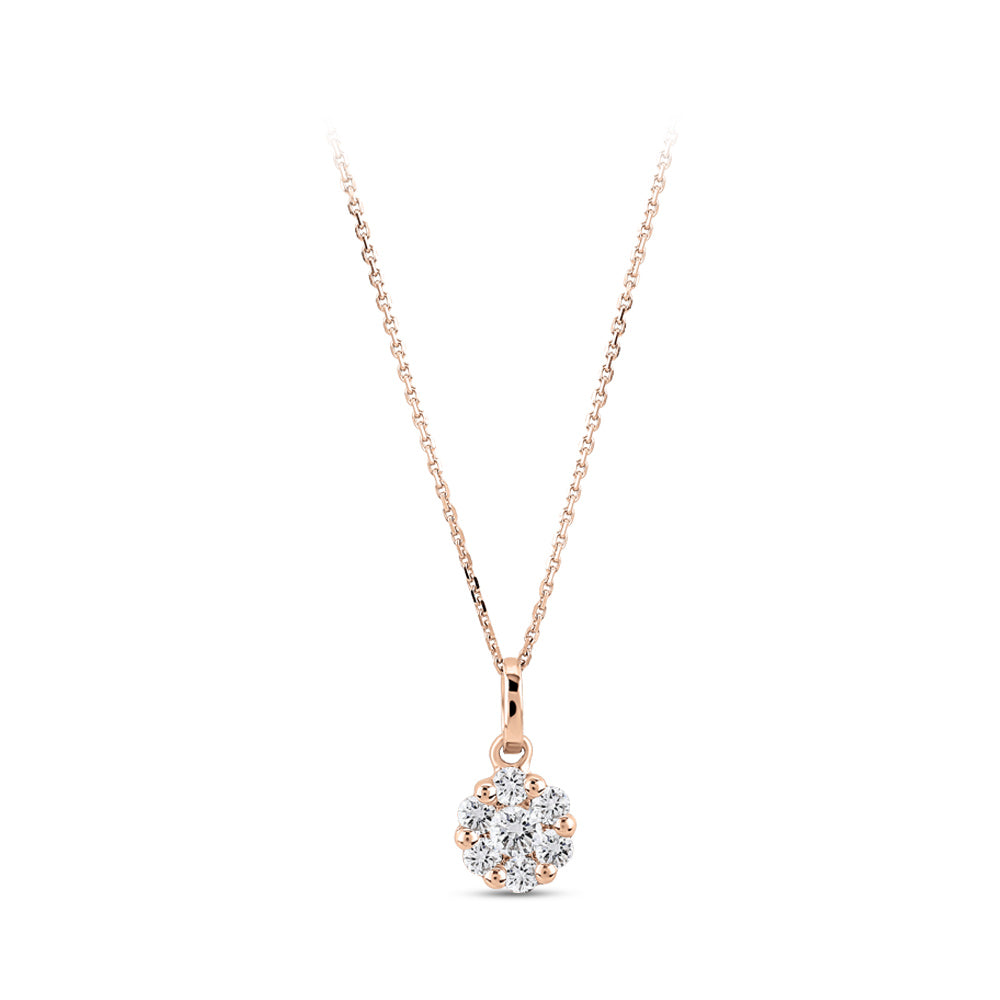Halo Diamond Necklace