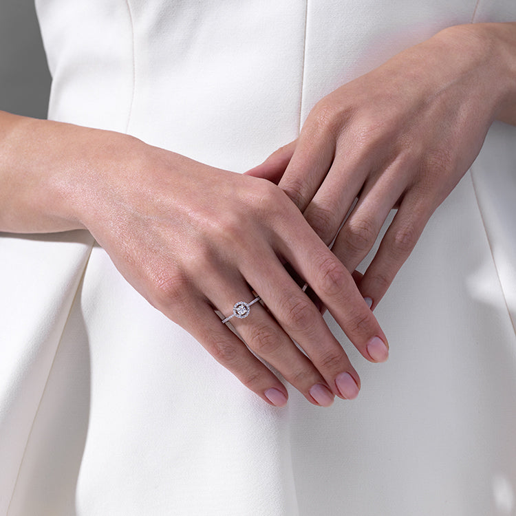 Halo Diamond Engagement Ring