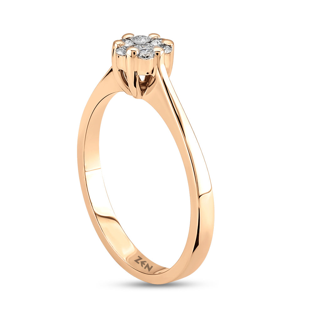 Halo Diamond Ring