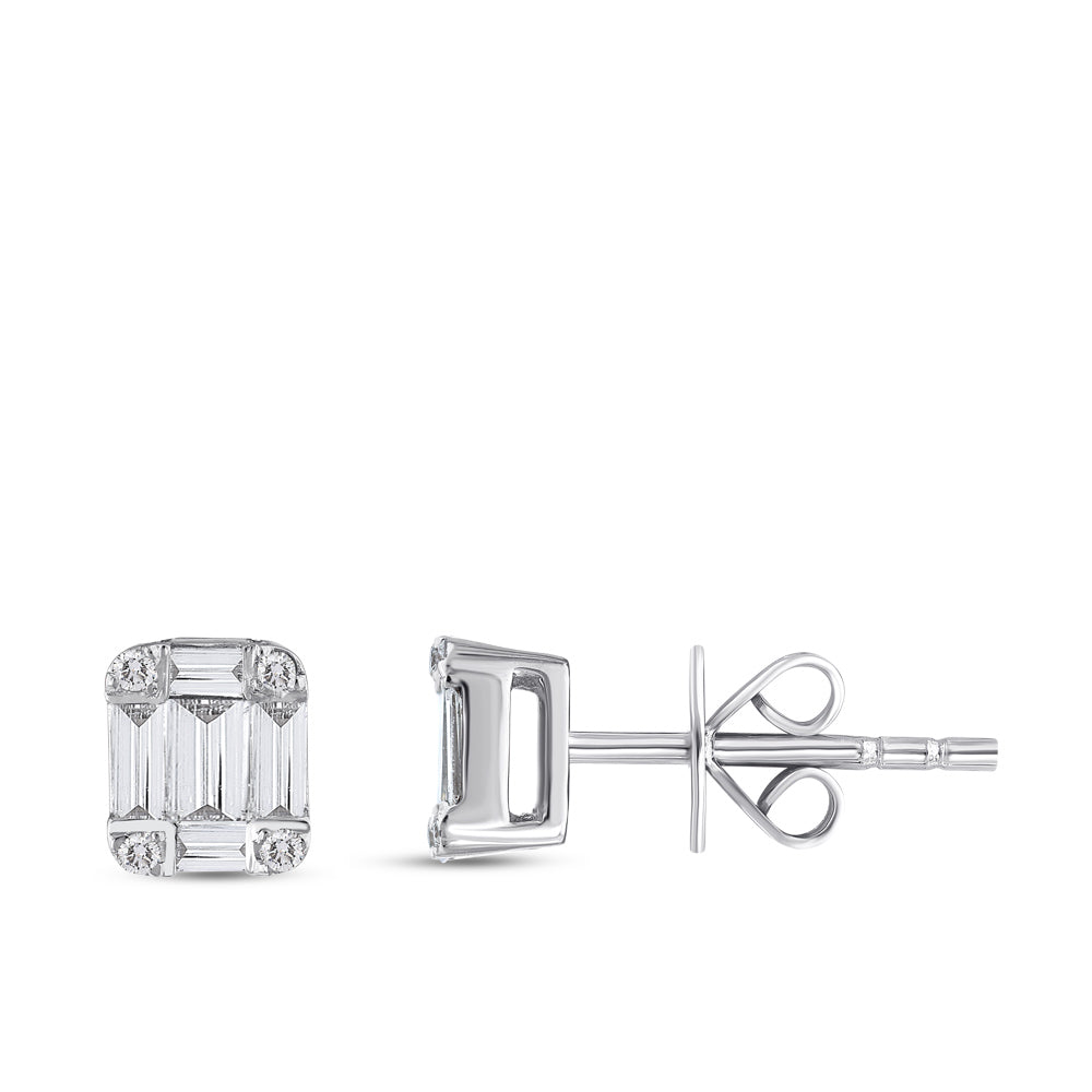 Baguette Diamond Earrings