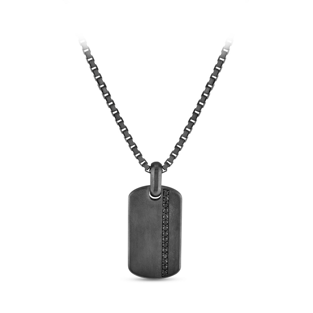 Silver Men Diamond Necklace
