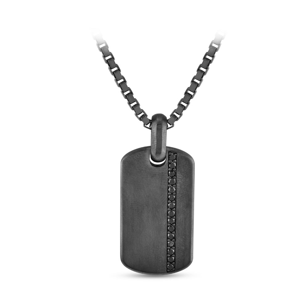 Silver Men Diamond Necklace