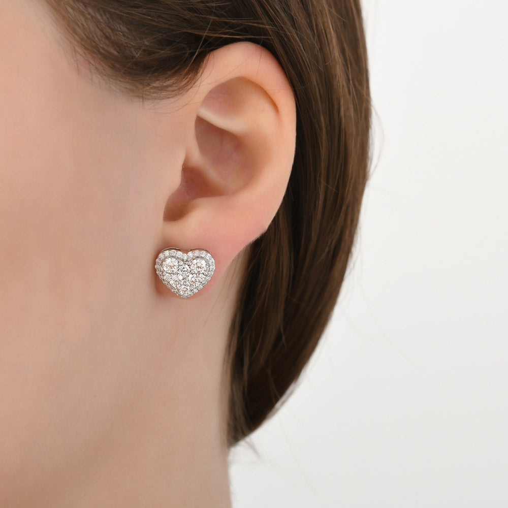 Heart Diamond Earrings