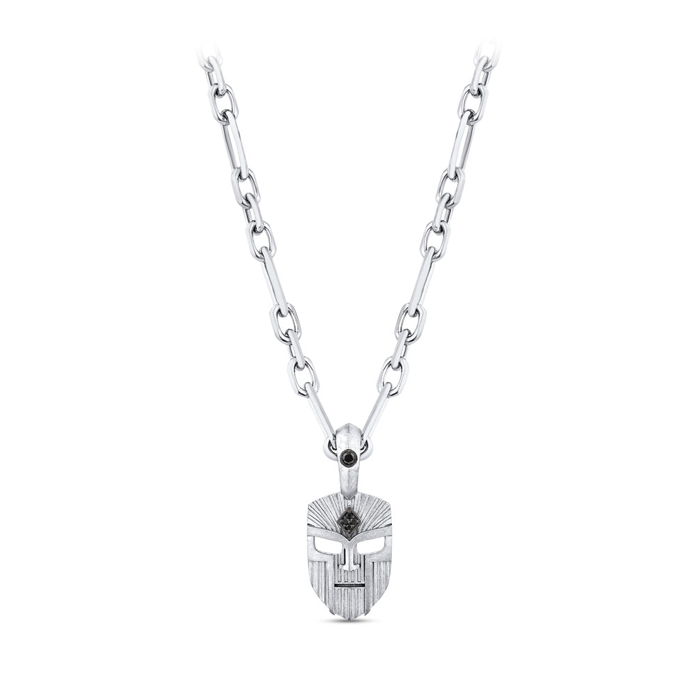 Men Silver Diamond Necklace