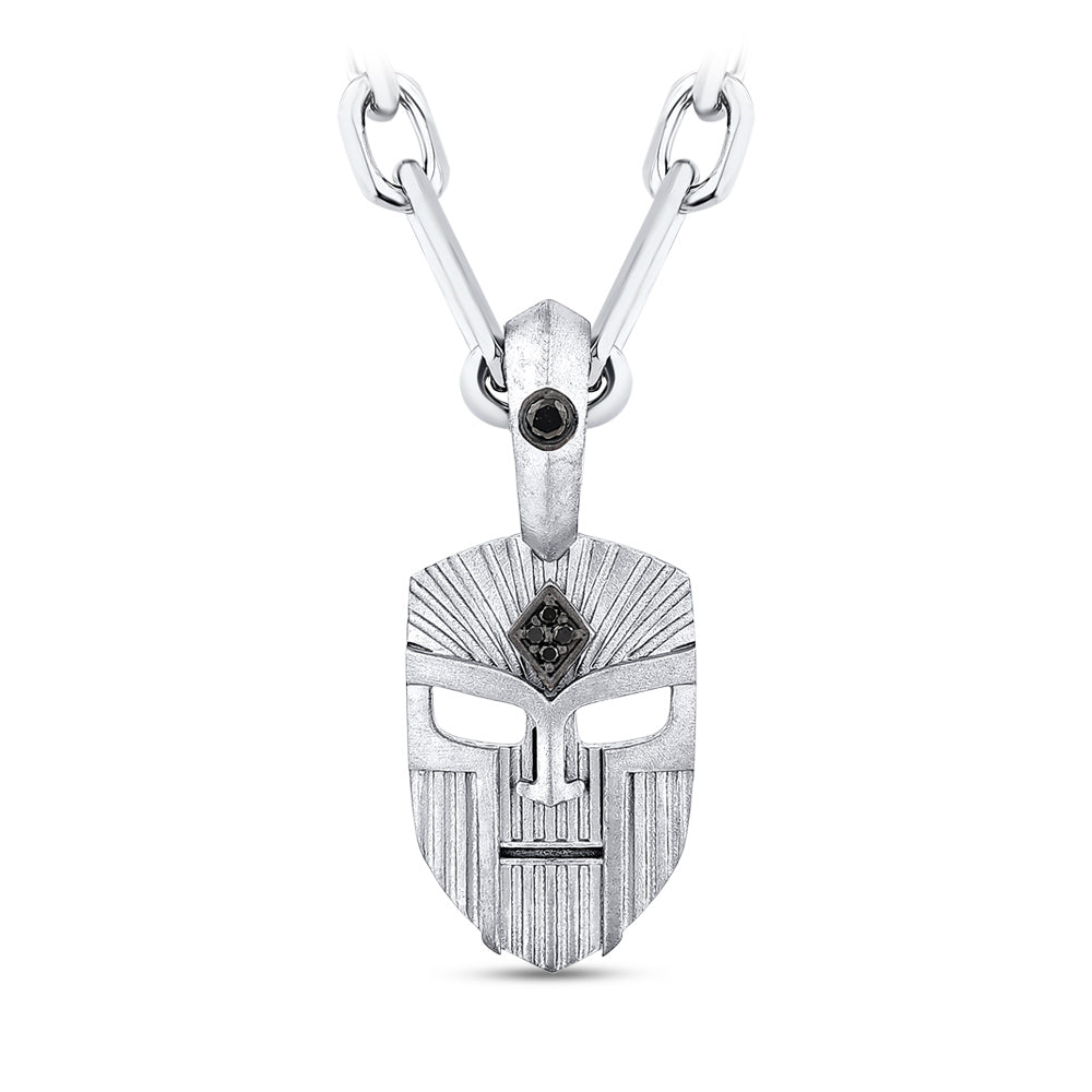 Men Silver Diamond Necklace