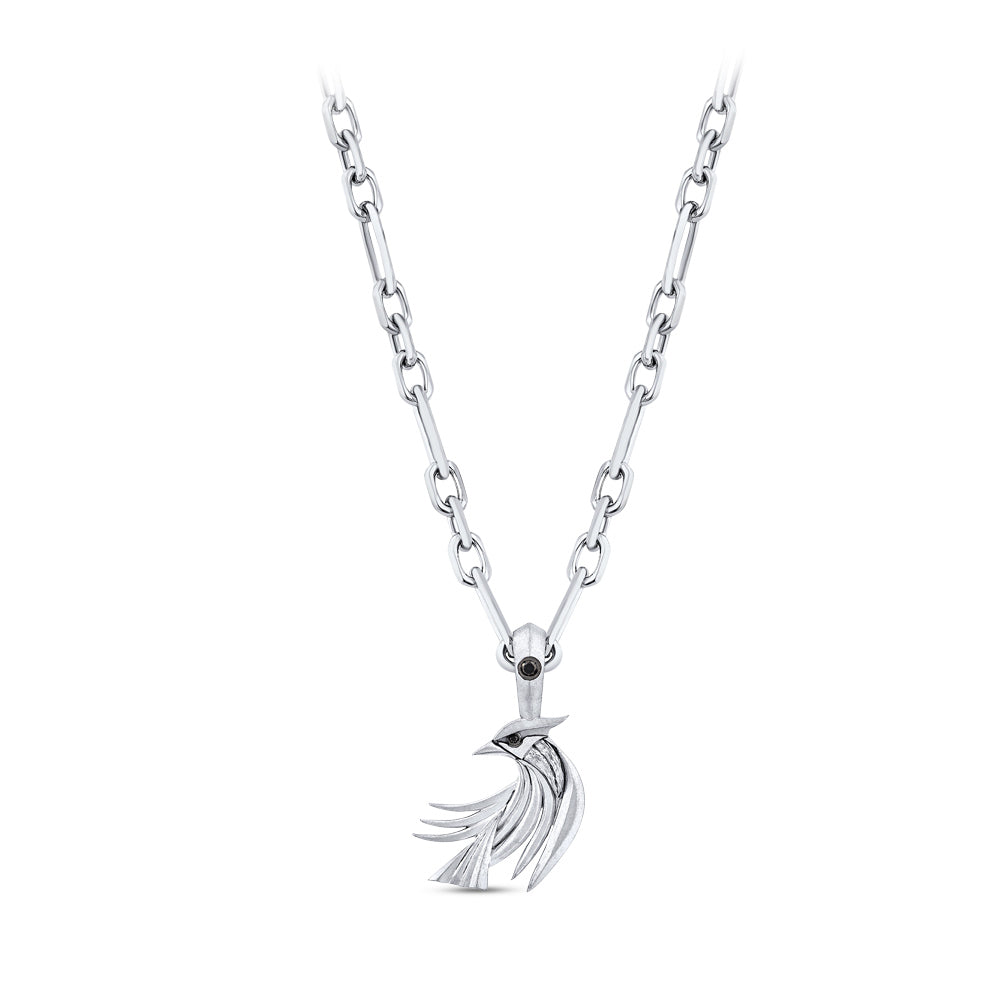 Men Silver Diamond Necklace