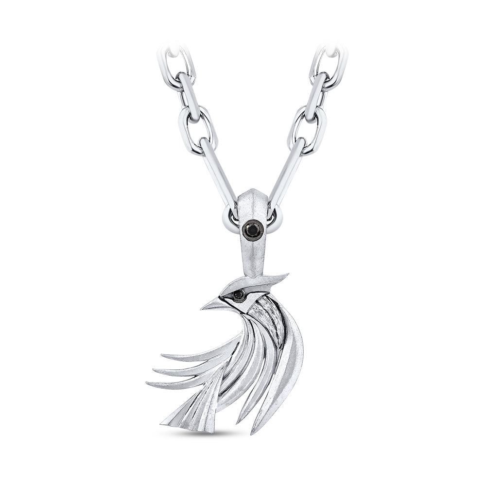 Men Silver Diamond Necklace