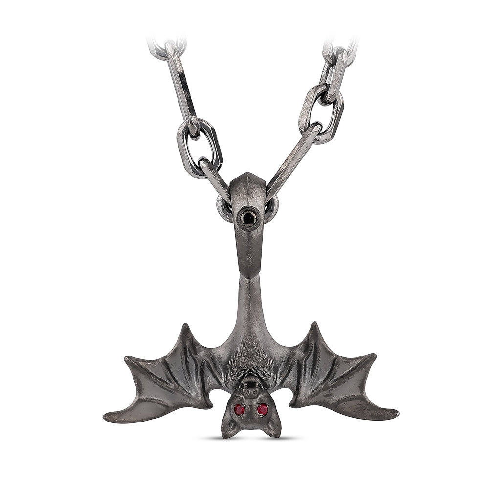 Men Silver Diamond Necklace