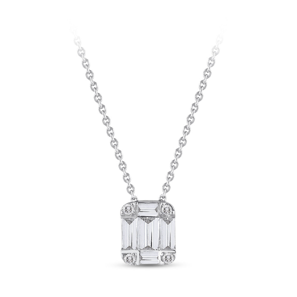 Baguette Diamond Necklace