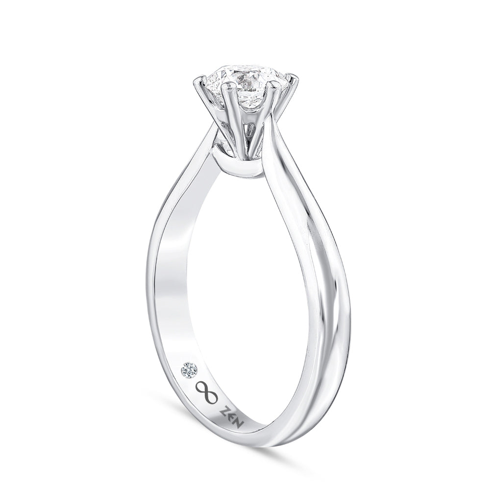 Solitaire Diamond Engagement Ring