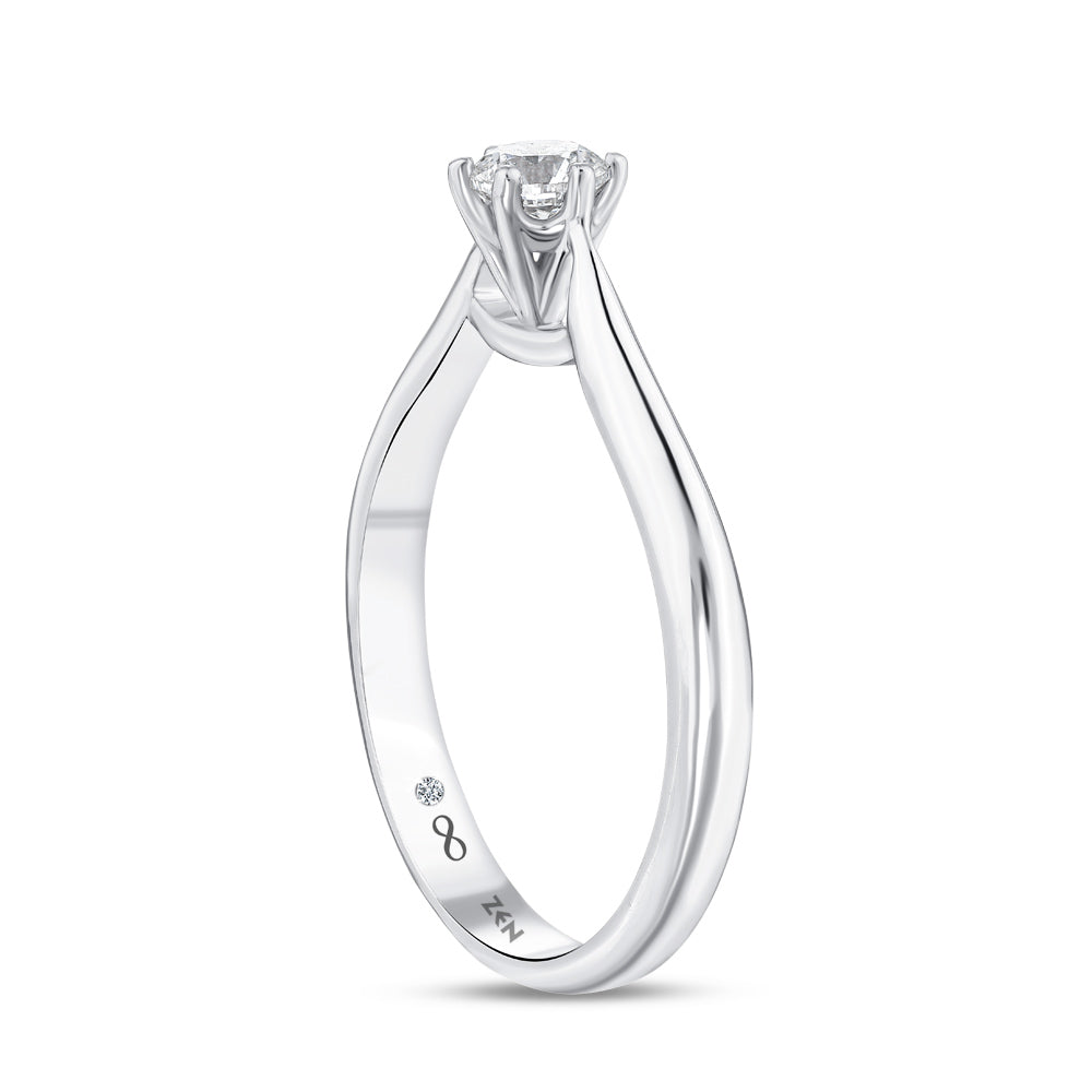 Solitaire Diamond Engagement Ring