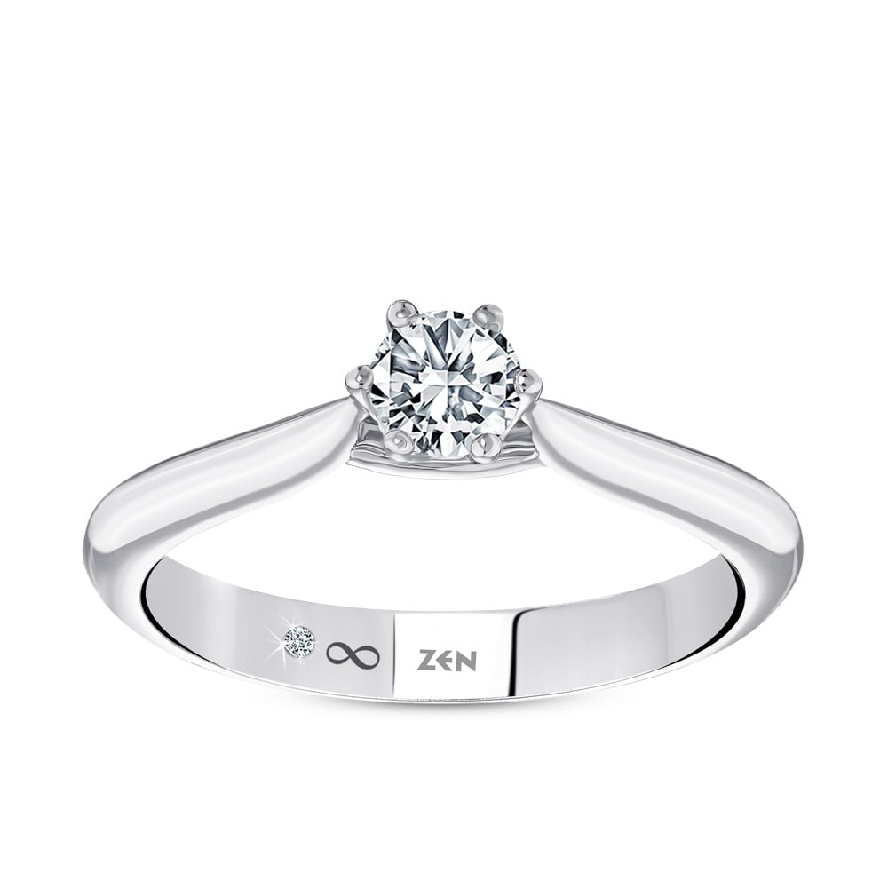 Solitaire Diamond Engagement Ring