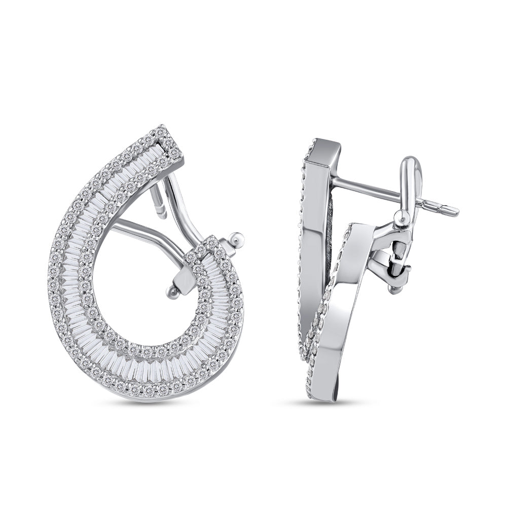 Baguette Diamond Earrings