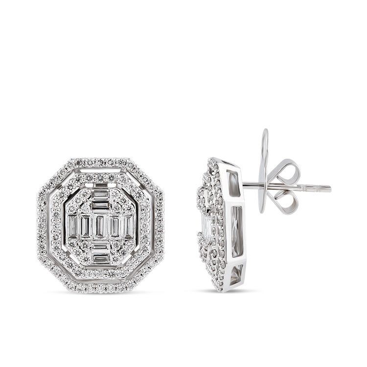 Baguette Diamond Earrings