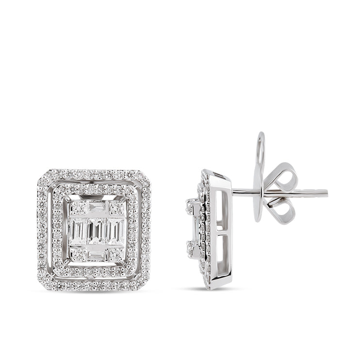 Baguette Diamond Earrings