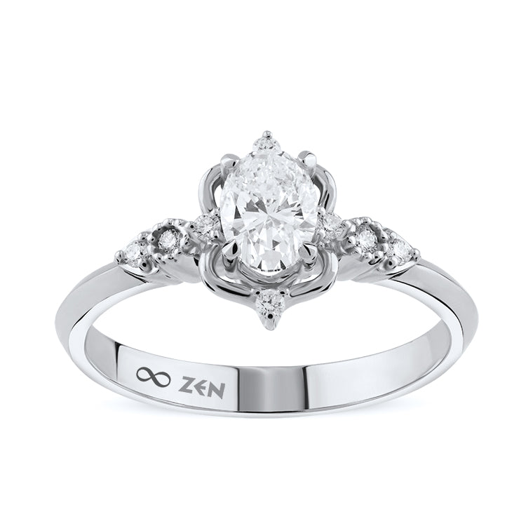 Vintage Oval Diamond Ring