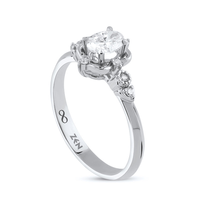 Vintage Oval Diamond Ring