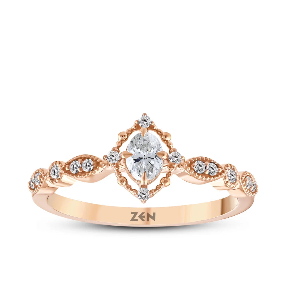 Modern Diamond Engagement Ring