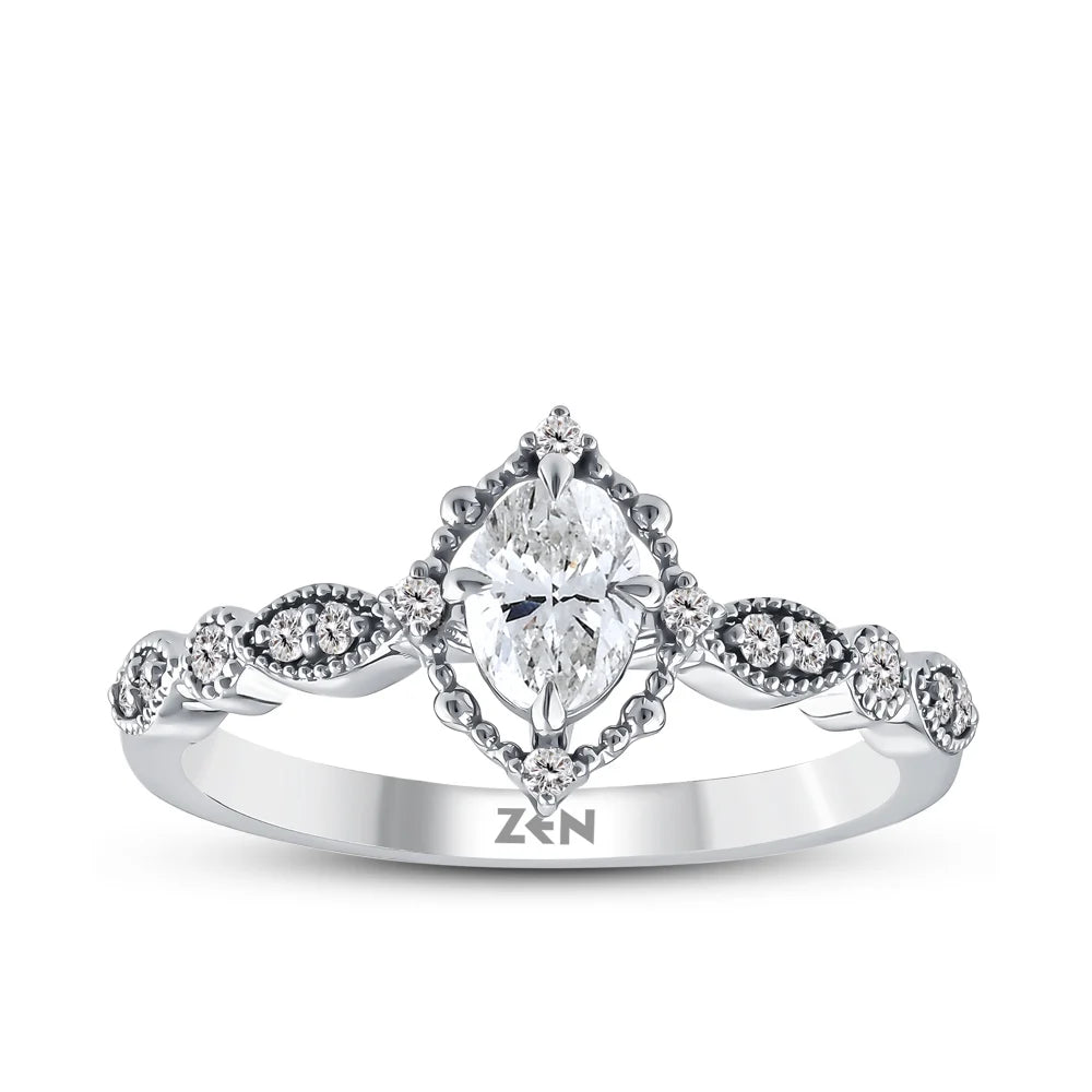 Modern Diamond Engagement Ring