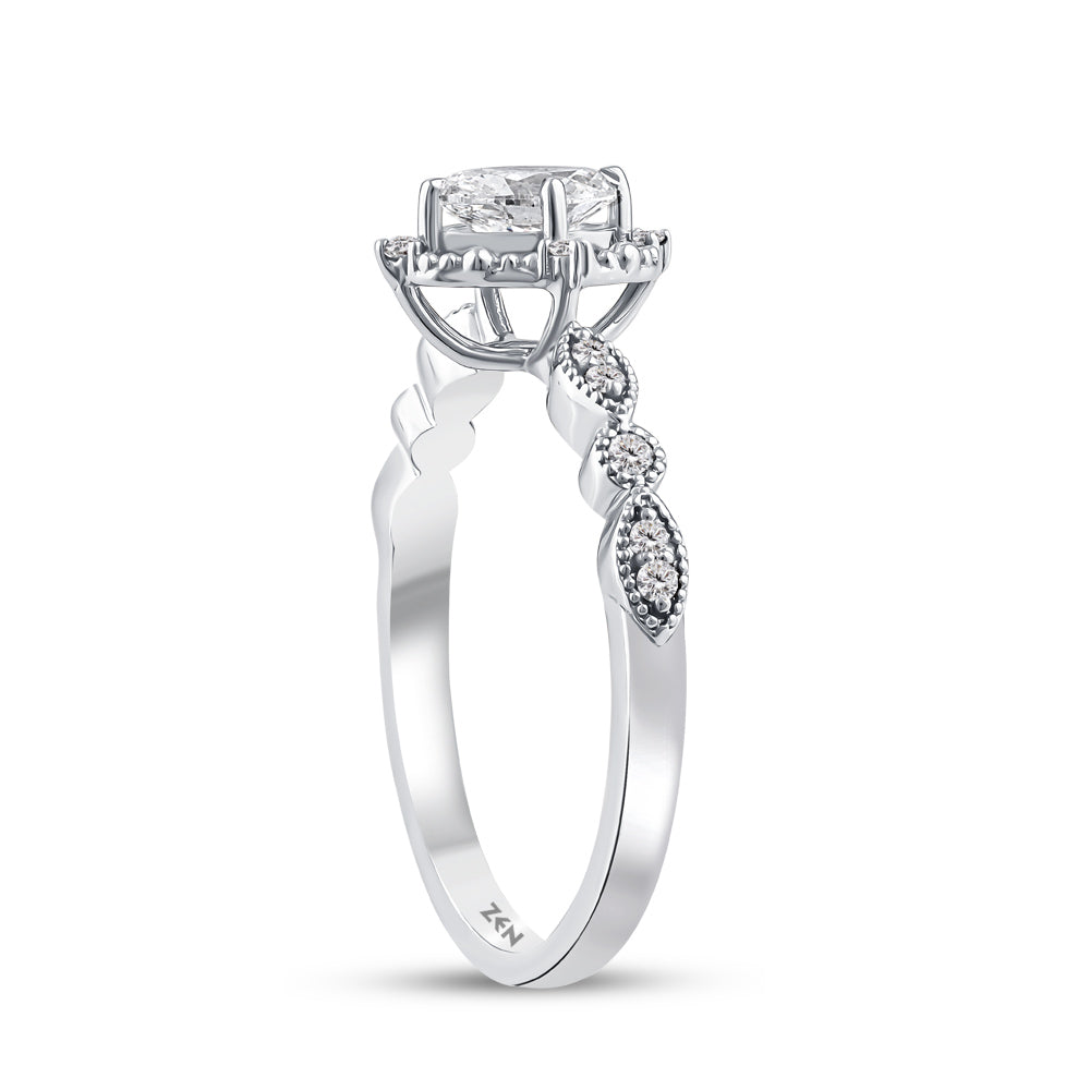 Modern Diamond Engagement Ring