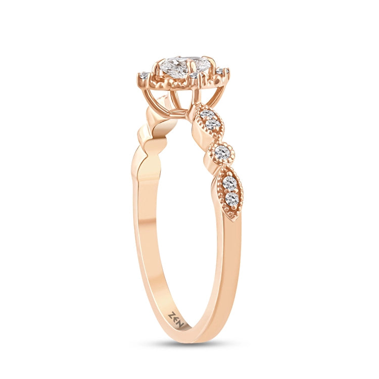 Modern Diamond Engagement Ring