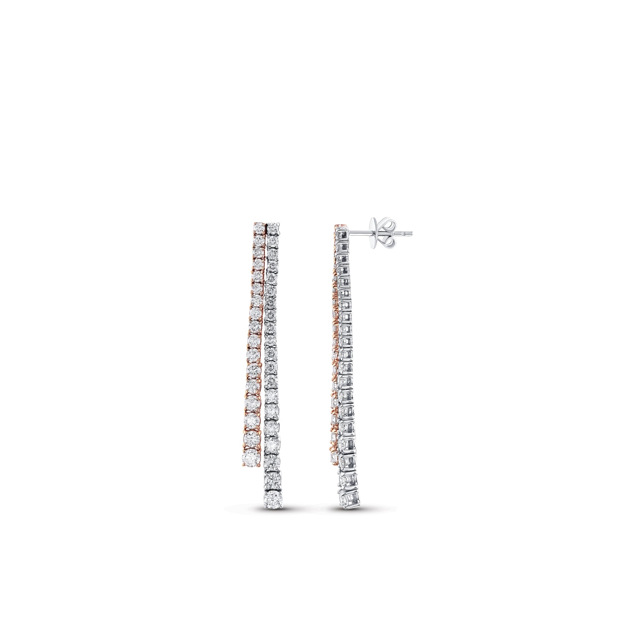 Diamond Tennis Earrings