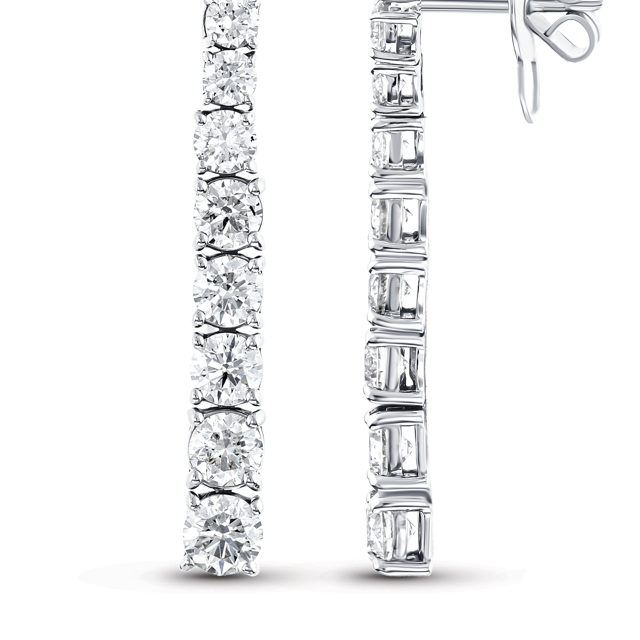 Diamond Tennis Earrings