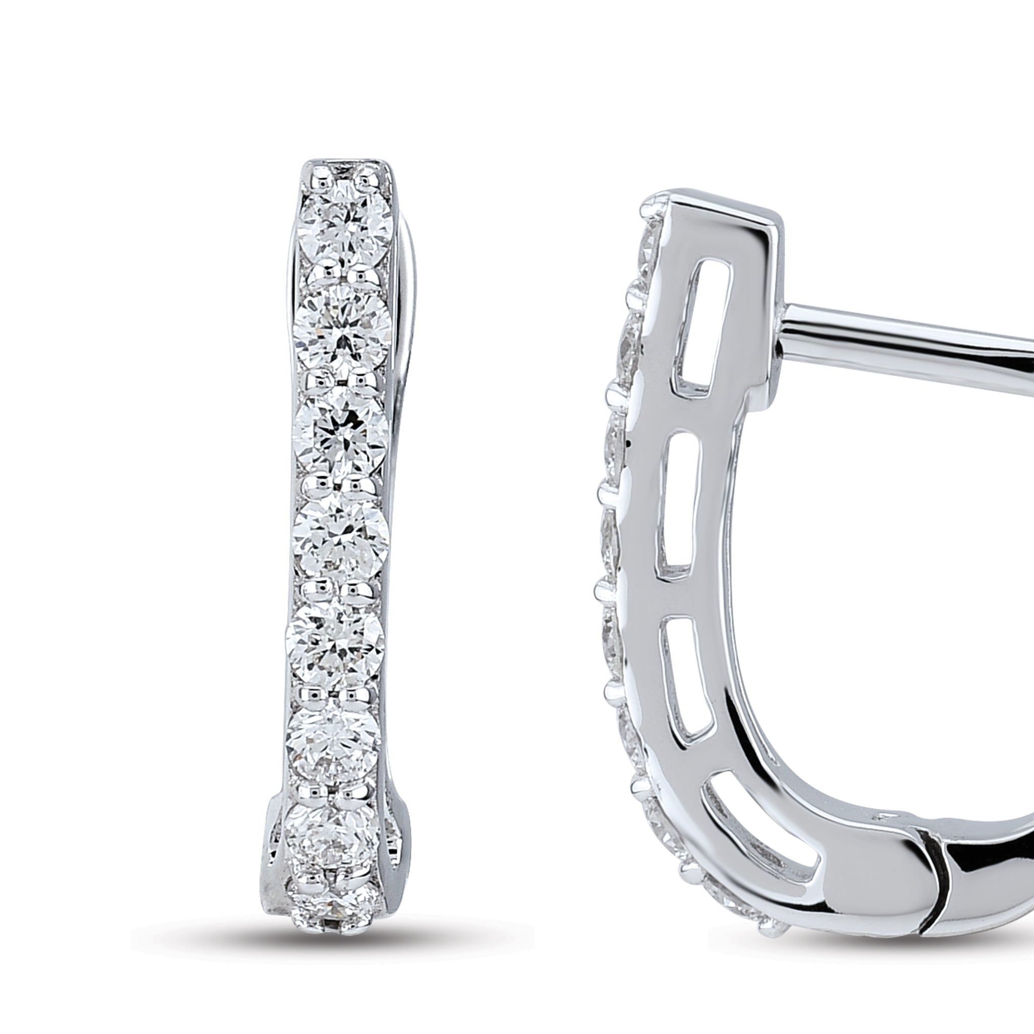 Hoop Diamond Earrings
