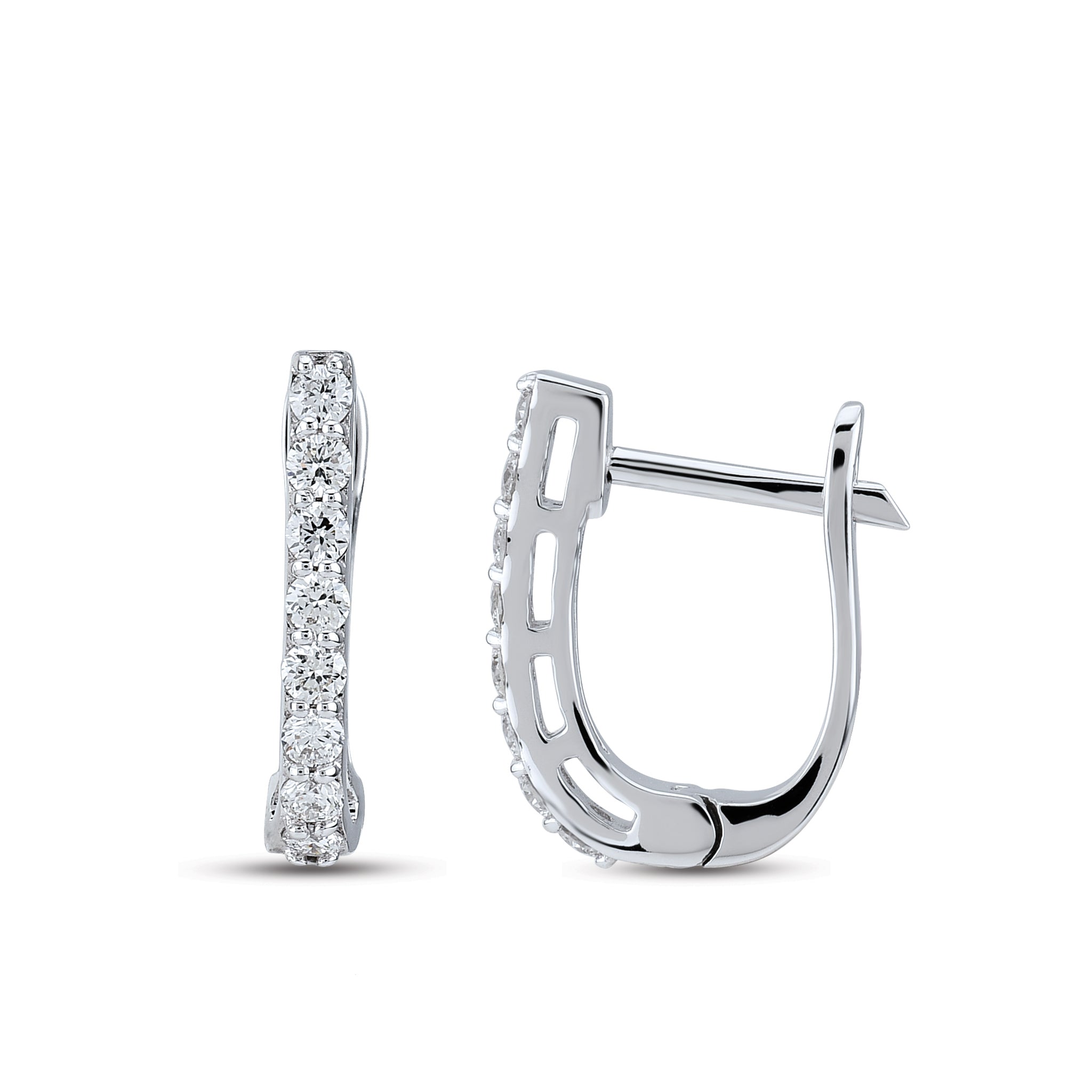 Hoop Diamond Earrings
