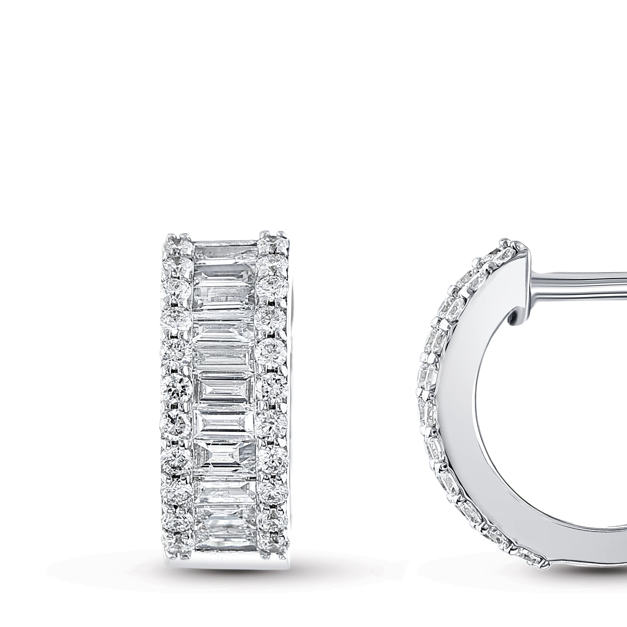 Hoop Diamond Earrings