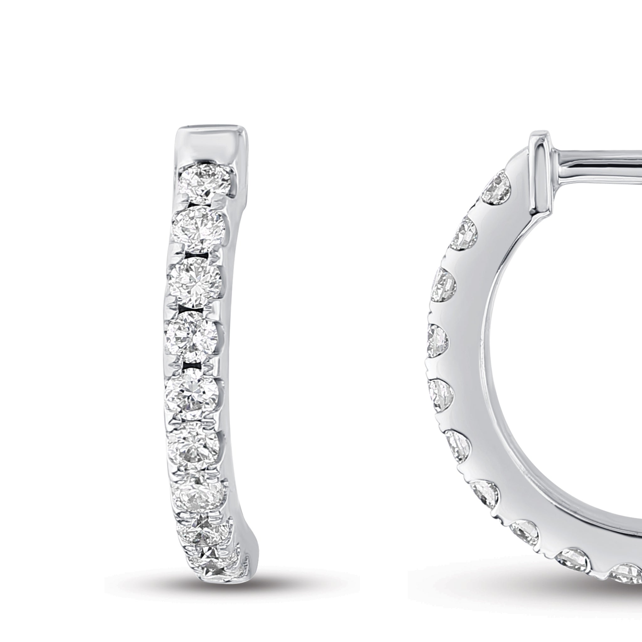 Hoop Diamond Earrings