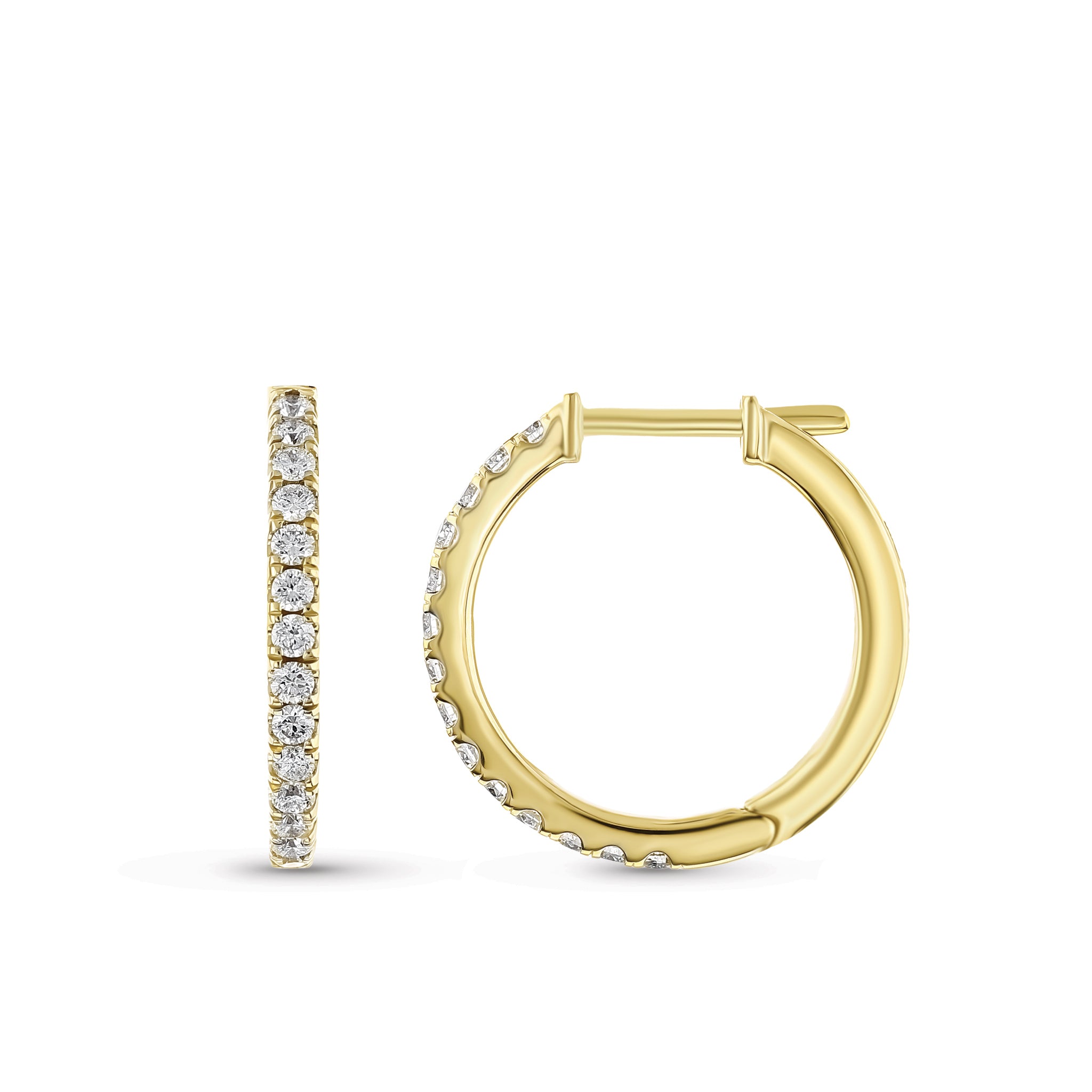 Hoop Diamond Earrings