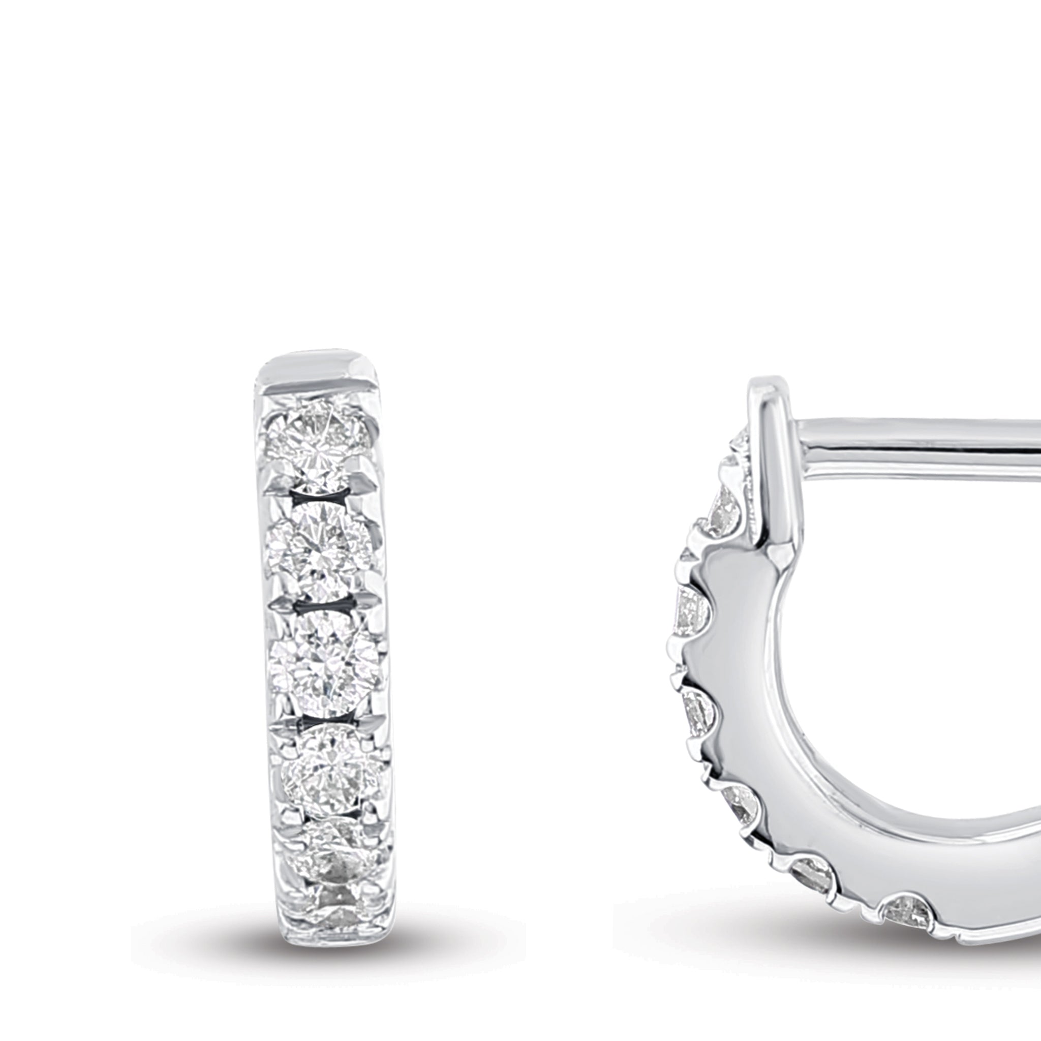 Hoop Diamond Earrings