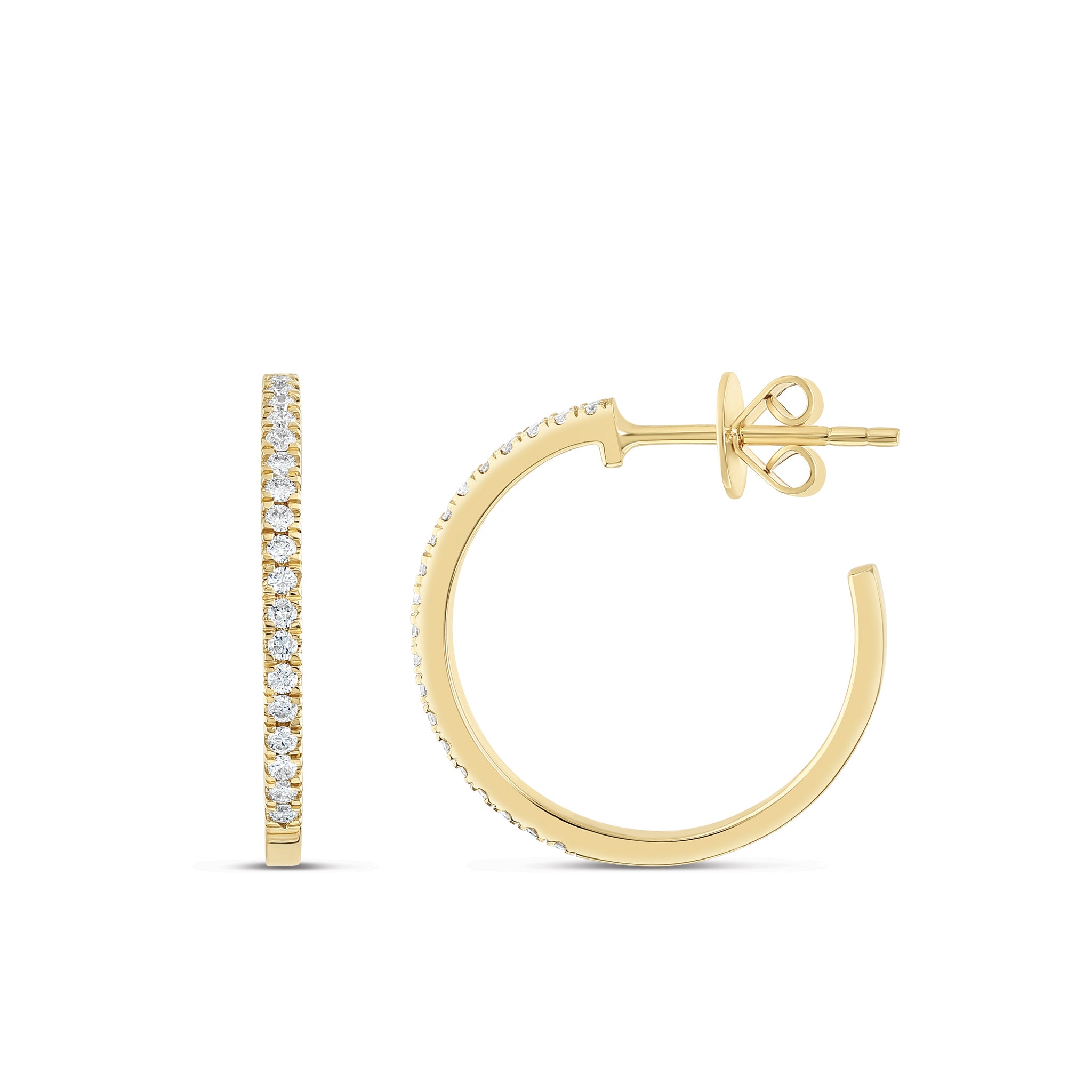 Hoop Diamond Earrings