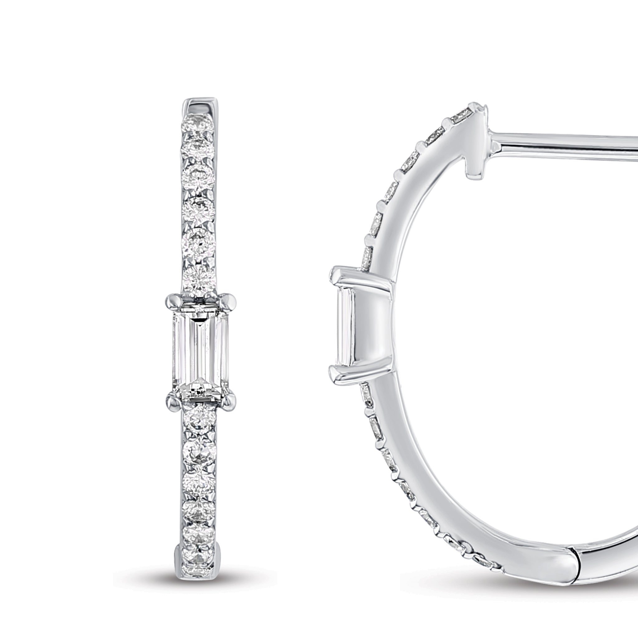 Hoop Diamond Earrings
