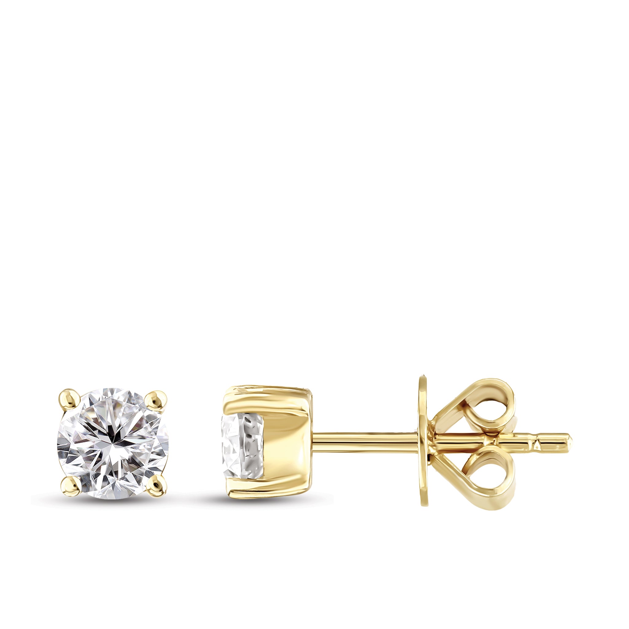 Solitaire Diamond Engagement Earrings