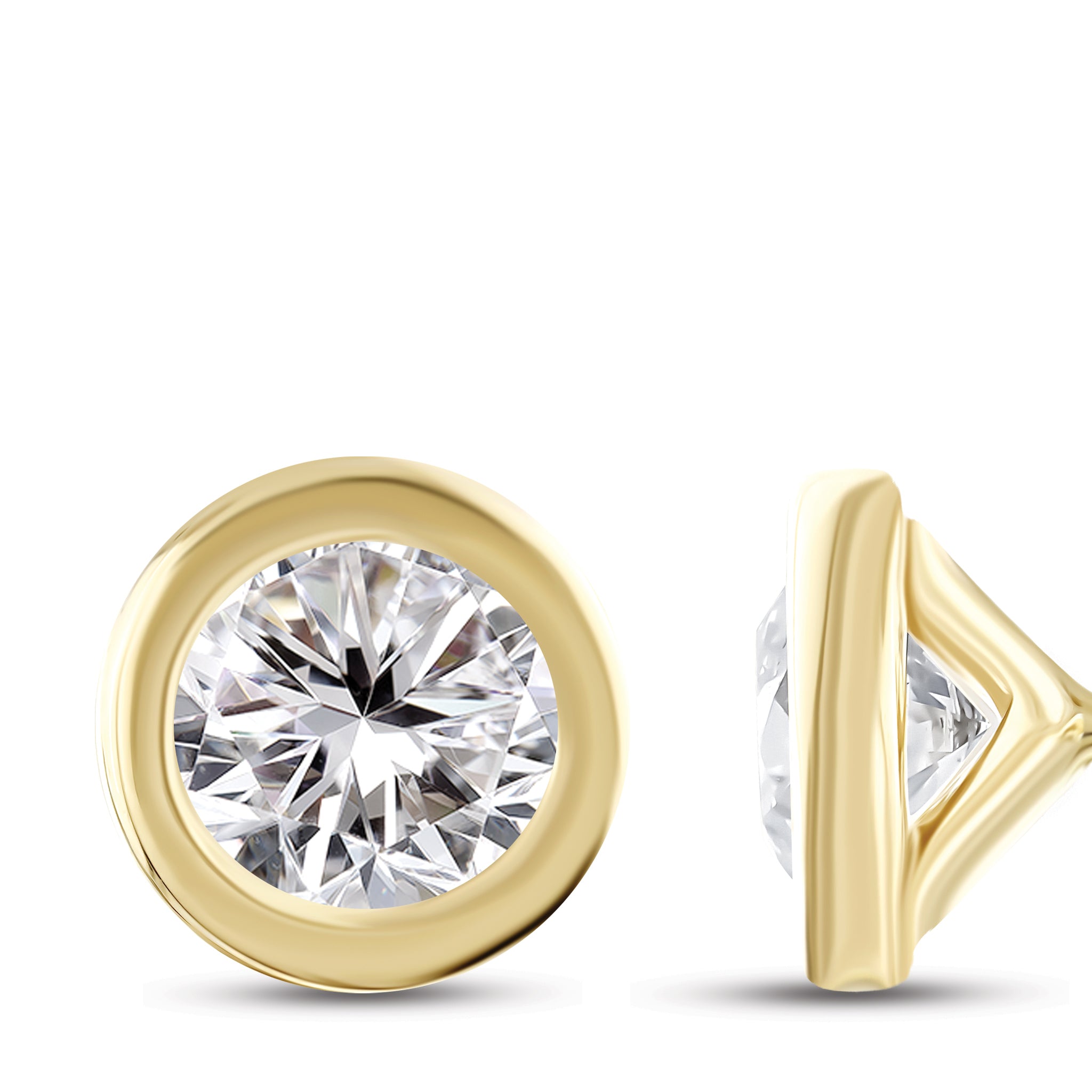 Solitaire Diamond Engagement Earrings