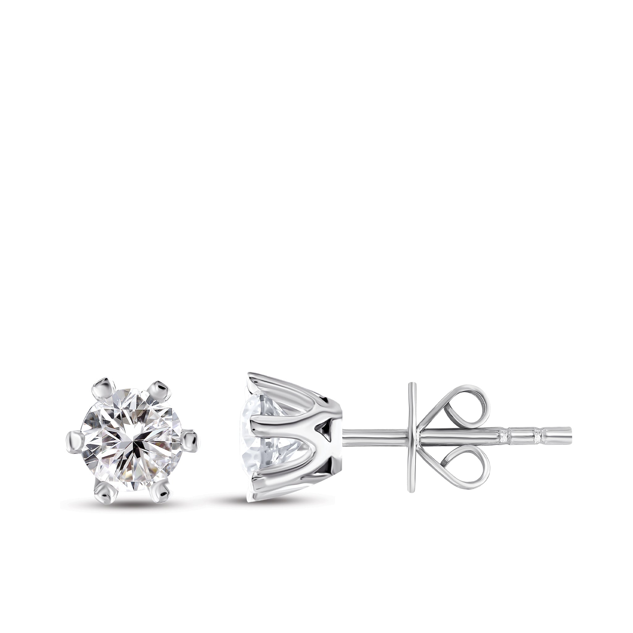 Diamond Solitaire Earrings