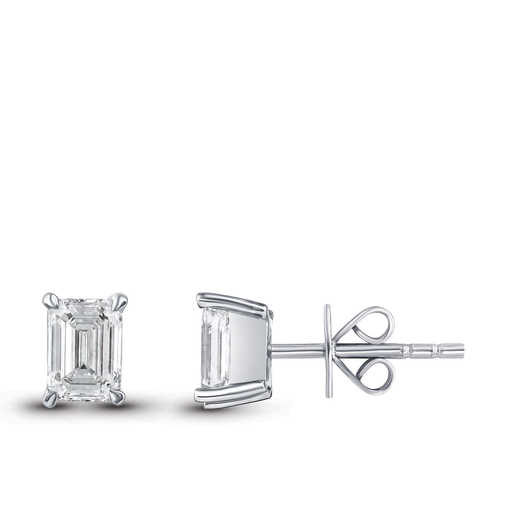 Diamond Solitaire Stud Earrings
