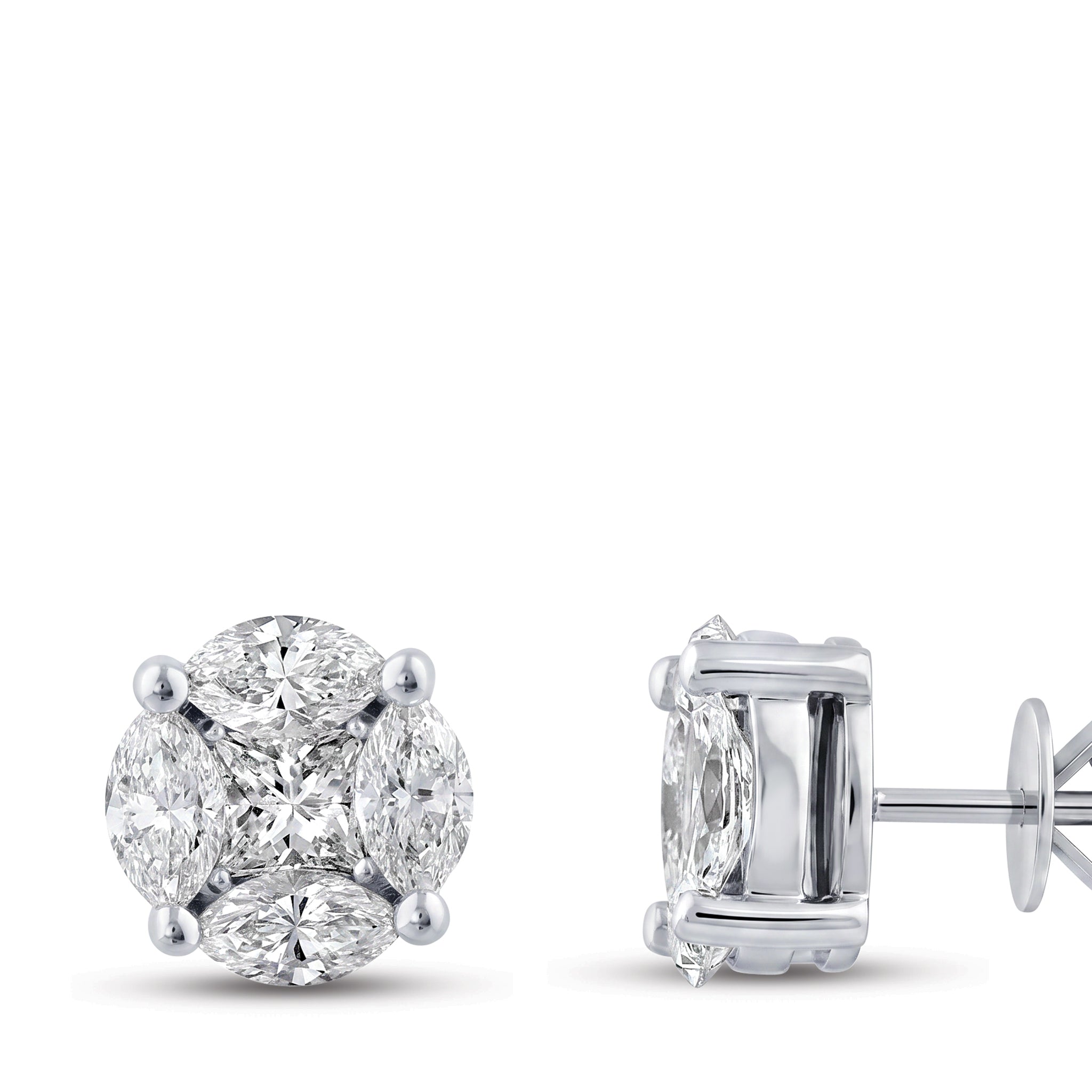 Diamond Design Earrings