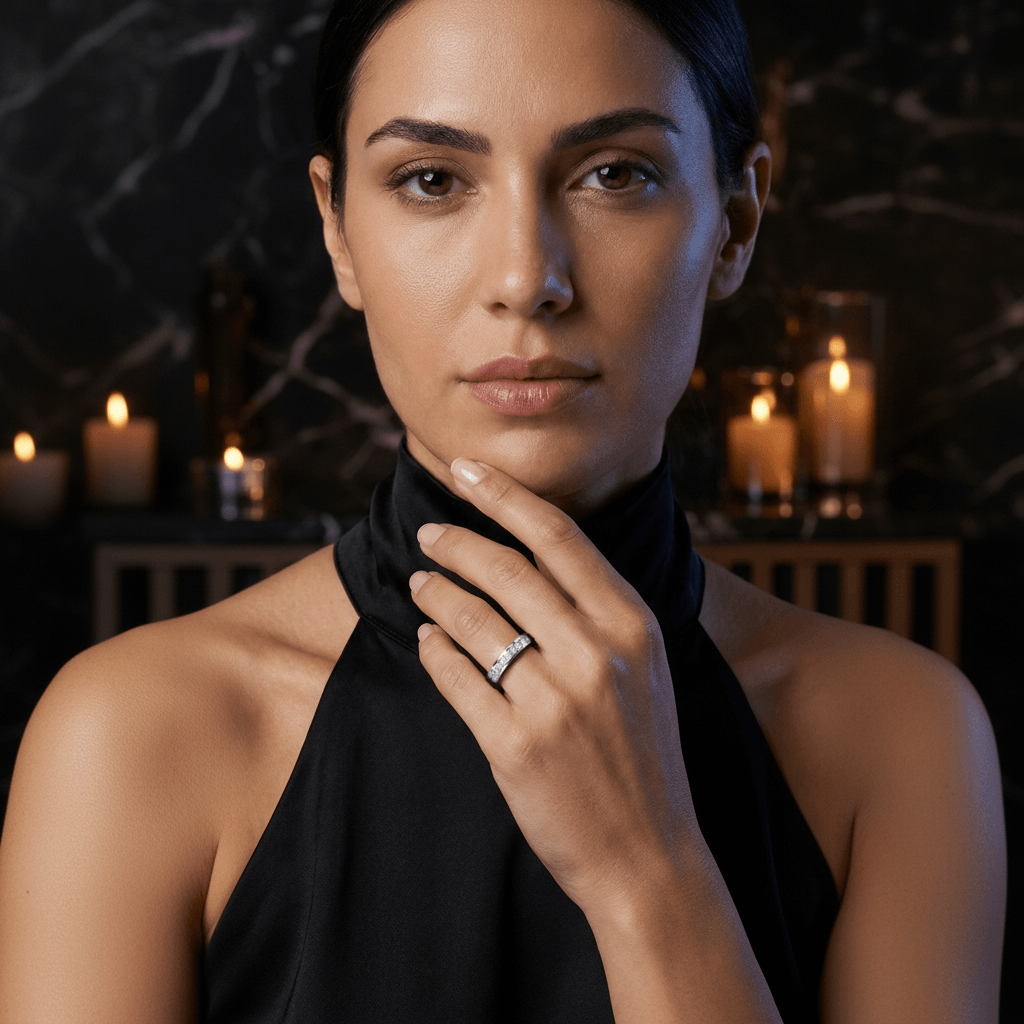 Half Eternity Diamond Ring