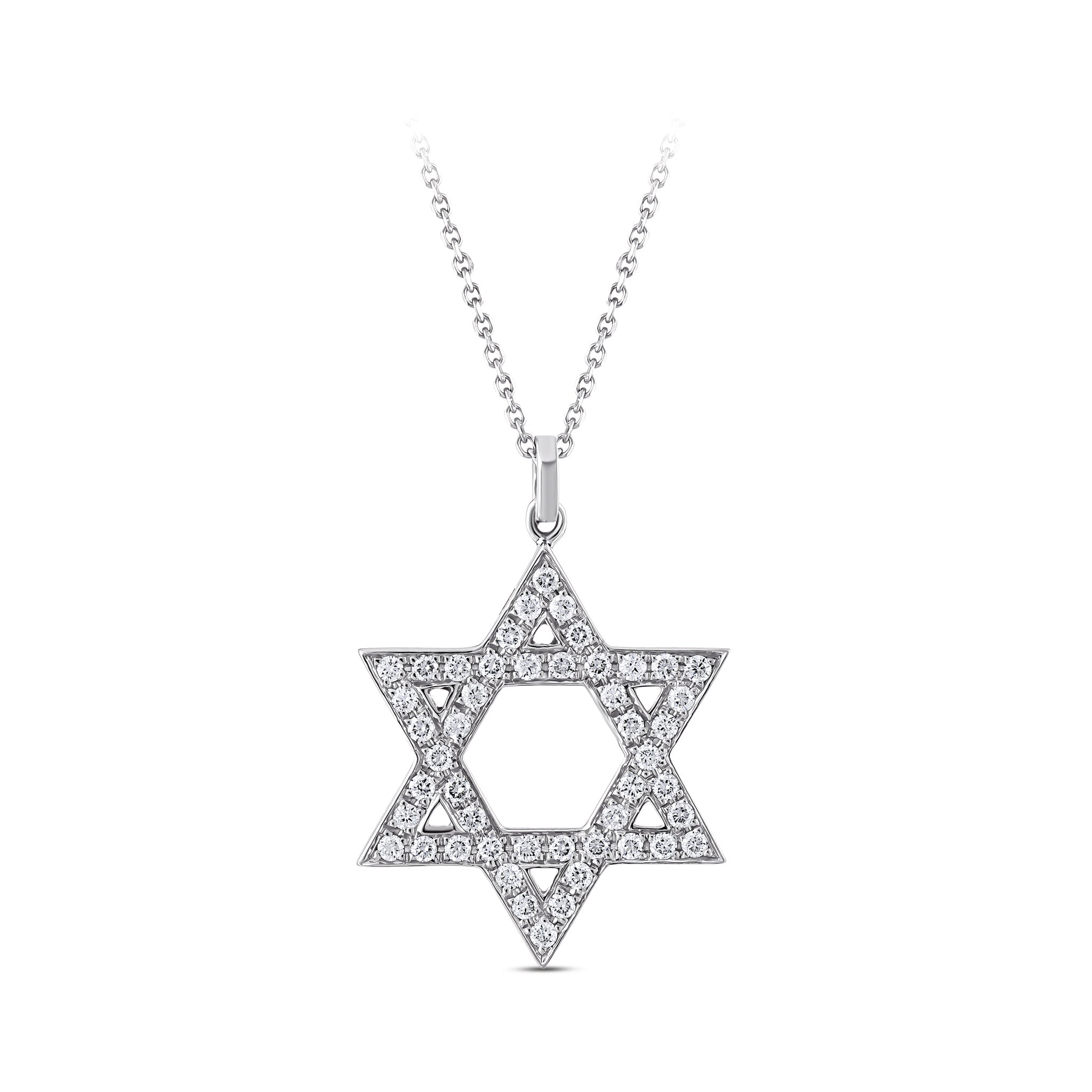 The Star of David Diamond Pendant