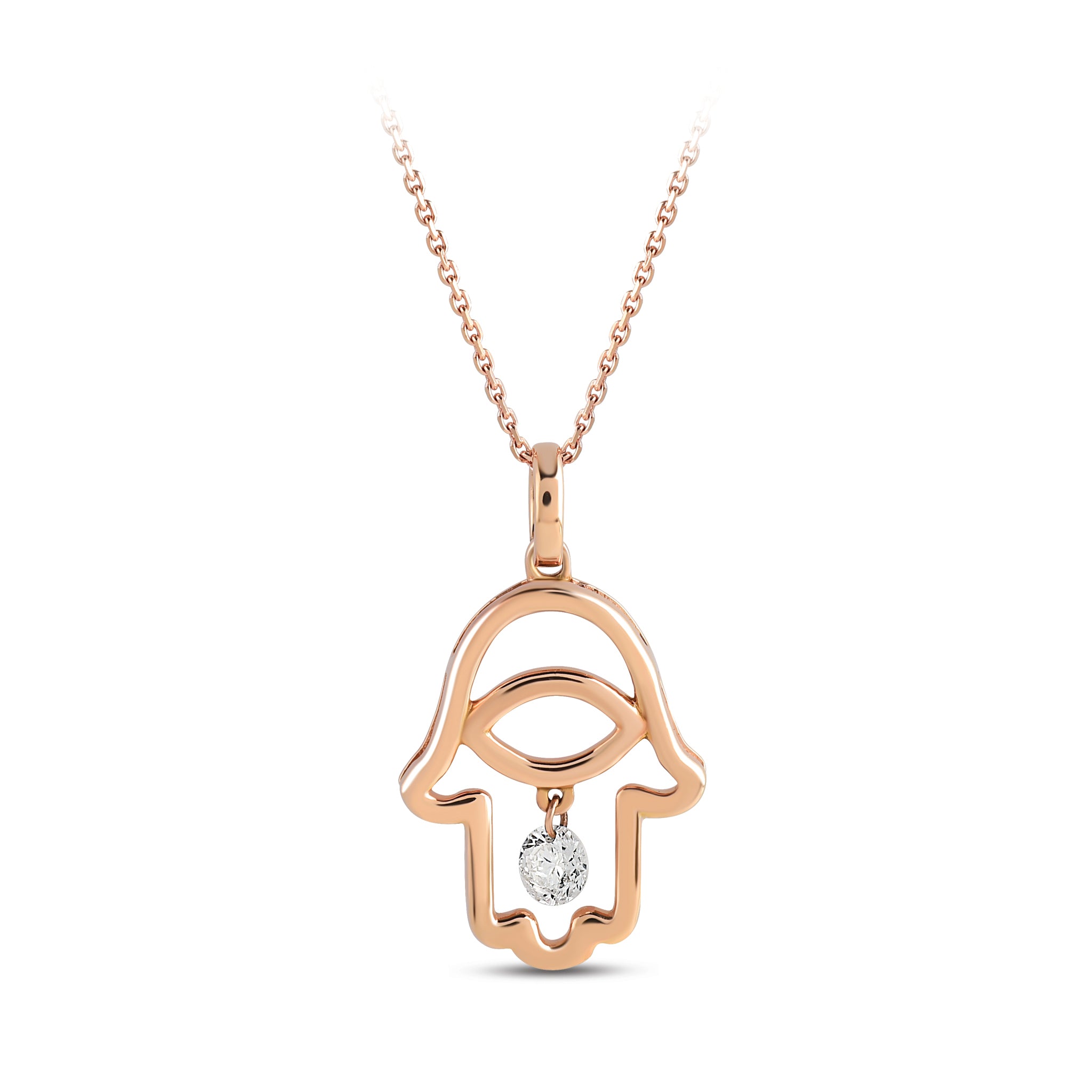 Fatimas Hand Diamond Necklace
